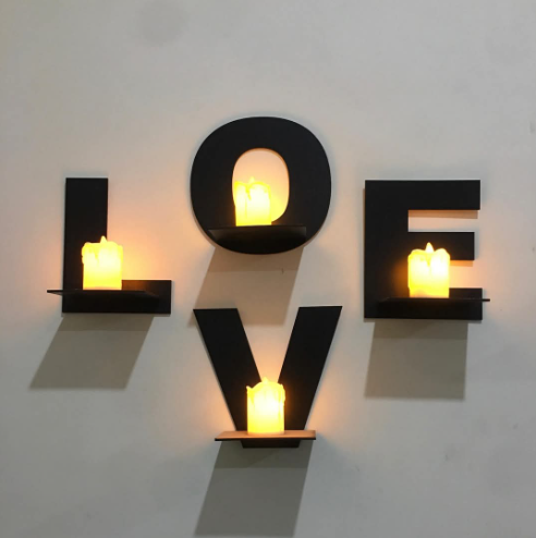 Love Shape Wall Shelf